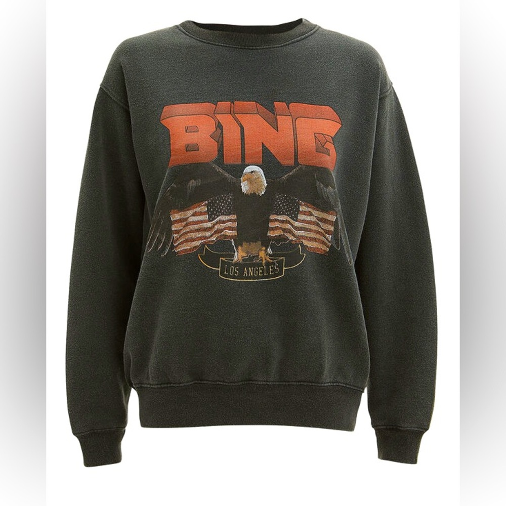Anine Bing Vintage Eagle Logo Sweatshirt